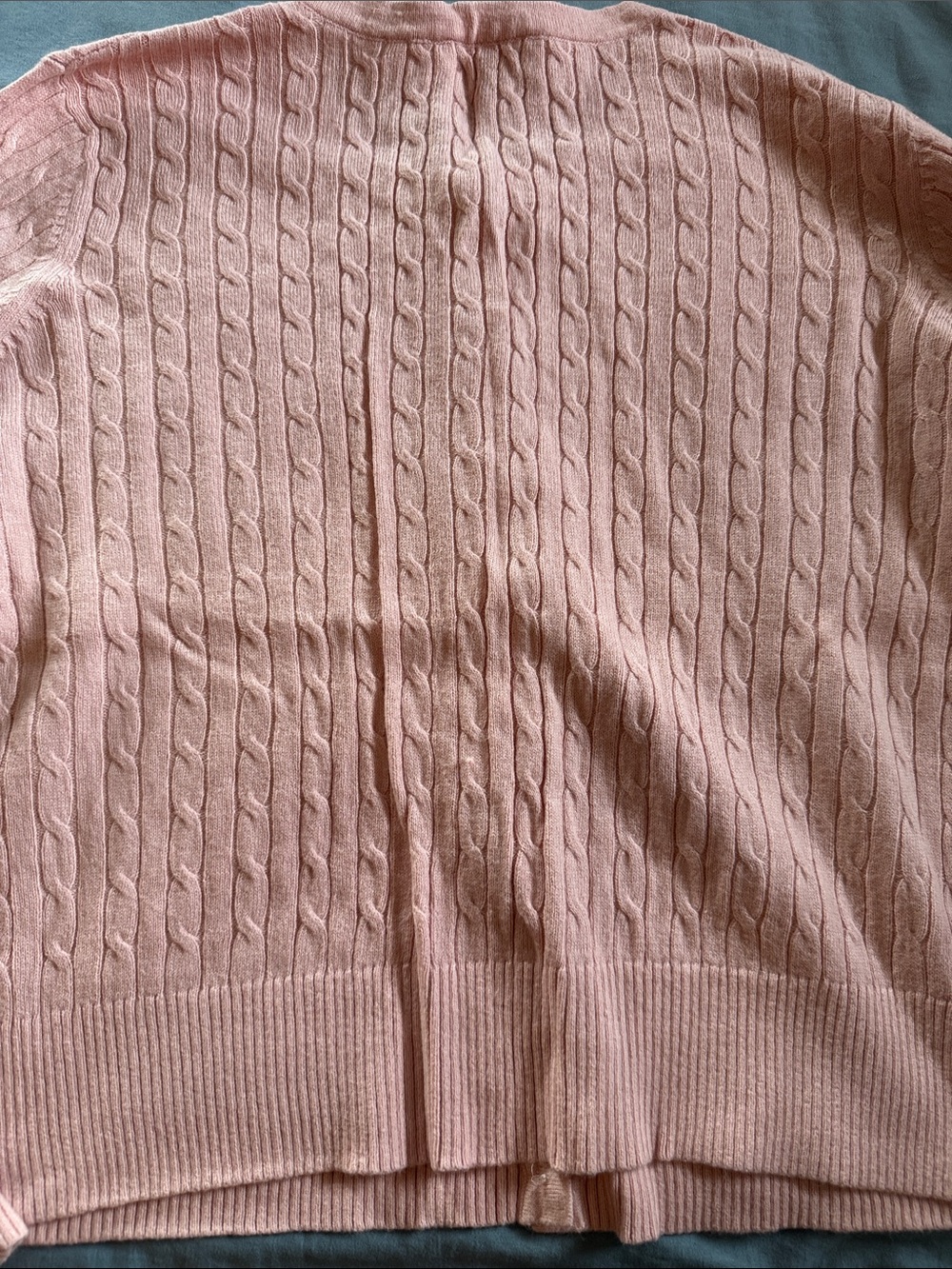 Merona Light Pink Cable Knit Button-Up Cardigan - Picture 4 of 4